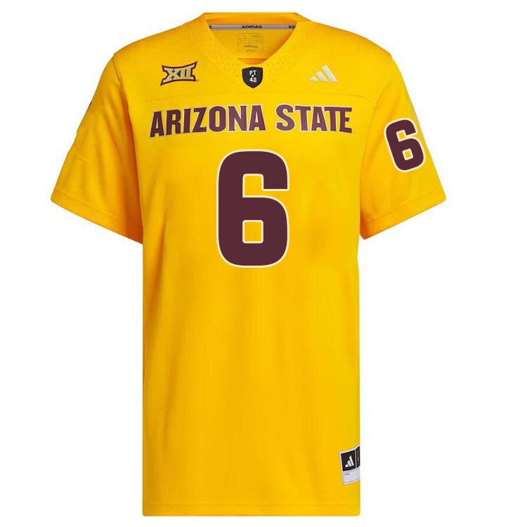 #6 Kanye Udoh Arizona State Sun Devils College Football Jerseys Stitched-Gold